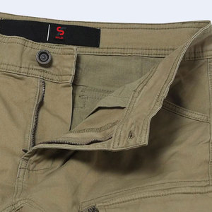 Pantalon cargo mi-long solide, de haute qualité et respirant, avec poches renforcées, fermeture robuste, fiable, utilitaire au quotidien, élastique - Product Image 6