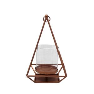 Porte-bougie suspendu en laiton doré avec trois coupelles pour bougies, pour la décoration de la maison - Product Image 6