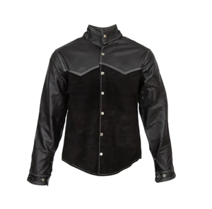Blouson Bomber Unisexe en Cuir Véritable avec Doublure en Peau de Mouton, Bordure en Fourrure, Fermeture Éclair Tricotée, Manches Longues, Écologique, Vintage, Hiver, Coton - Product Image 1