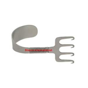 BISONS En gros Instrument de chirurgie plastique manuel en acier inoxydable, Râteau Gorney, Retracteur cutané, Retracteur à ressort pour la nuque - Product Image 2