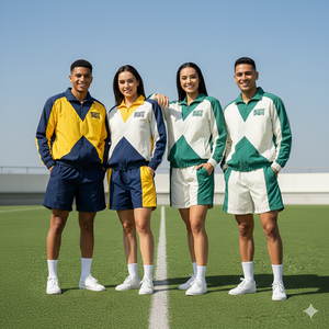 Rexfit Sports Private Label Mens Nylon Sports Tracksuit Reflective <b>Jacket</b> <b>Short</b> Set Tracksuit Set Wholesale - Product Image 4