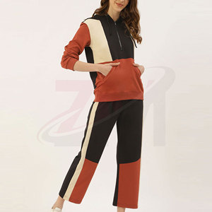 Conjunto Deportivo Premium para Mujer, Sudadera de Cuello Redondo y Pantalones Jogger, Ropa Casual para Estar en Casa, Conjunto Deportivo para Fitness al por Mayor - Product Image 2