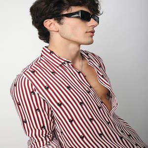 Camiseta de cuello redondo de algodón 100% de lujo para hombre, personalizado para Polo Camiseta con estampado, ropa de calle con hombros caídos, camiseta en blanco de calidad de gran tamaño - Product Image 2