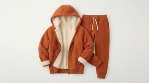 Men Fleece Tracksuit Set Hooded Zip Up Jacket and <b>Jogger</b> Pants <b>Sherpa</b> <b>Lined</b> Winter Casual Sportswear - Product Image 4