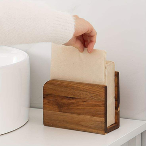 Boîte à mouchoirs en bambou écologique MORDEN, faite à la main, design personnalisable, couleur et forme sur mesure pour le bureau - Product Image 3