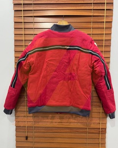 Custom Woolen Winter Stand Skeleton Applique Zip Bomber Jacket Unisex Streetwear Fleece Varsity <b>Coat</b> Red <b>Black</b> Vintage Design - Product Image 5