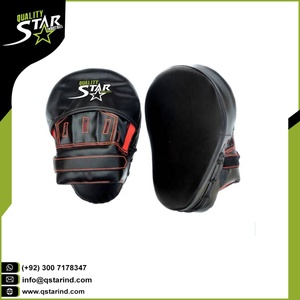 Almohadilla de enfoque de boxeo de alta calidad, boxeo, Muay Thai, Kickboxing, cuero de vaca, guantes de enfoque de perforación - Product Image 3