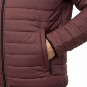 Chaqueta Acolchada para Hombre con Logotipo Personalizado, Impermeable, con Capucha, Cortavientos, Abrigo de Invierno, Color Sólido, Poliéster - Product Image 6