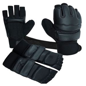 Guantes de Karate de cuero para niños y adultos Mitones de Taekwondo aprobados por competición para entrenamiento de artes marciales y práctica de punzonado - Product Image 2