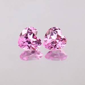 Pierre précieuse naturelle de morganite rose en forme de cœur, pierre non montée pour la fabrication de bijoux et de bagues, qualité supérieure - Product Image 1