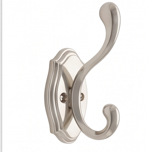 Fine Quality Mirror Polished Metal <b>Hook</b> Elegant Silver Finished Wall Mounted Home Decoration And Stylish Room Organization - Product Image 1