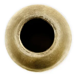 Modern <b>Gold</b> Finish Handmade Flower <b>Vase</b> Elegant Decorative Tabletop Accent for Restaurants Cafes Hotels and Luxury VillasModern - Product Image 2