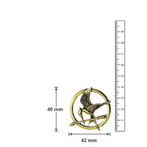 Broche en forme d'oiseau doré sur le thème de Hollywood pour hommes, élégante épingle de revers en métal pour vestes, sacs et costumes - Product Image 6