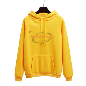Sudadera con Capucha Amarilla para Mujer, de Algodón Tejido, con Bolsillo Delantero, Estilo Casual para Otoño - Product Image 1