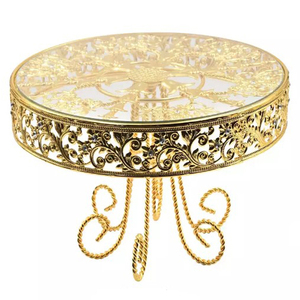 Support à gâteau en acier inoxydable de haute qualité pour les événements d'anniversaire, présentoir à desserts au design moderne, personnalisable et écologique - Product Image 4