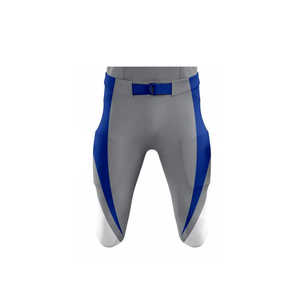 ชุดยูนิฟอร์มอเมริกันฟุตบอลสีเทาและสีน้ำเงินรอยัลแบบกำหนดเอง ปี 2026 เสื้อแข่งปี 2025 ชุดทีมแบบซับลิเมชั่นเต็มตัว ชุดกีฬาสำหรับมืออาชีพ - Product Image 5