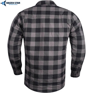 Camisa de Franela Protectora para Motocicleta, Transpirable y Resistente al Viento, con Almohadillas CE Extraíbles, Equipo de Protección para Motociclistas, Venta al Por Mayor - Product Image 3