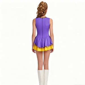 Traje de Majorette para Niñas, Vestido de Leotardo con Lentejuelas Brillantes para Actuaciones en Escenario, 100% Poliéster para Fiestas - Product Image 2