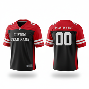 Maillot de football américain marron pour homme, col en V, manches courtes, nom et numéro d'équipe personnalisés, 46, impression par sublimation à transfert thermique - Product Image 4