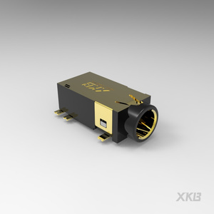 ช่องเสียบหูฟัง XKB Connection PJ-3420-A-SMT ขนาด 3.5 มม. 6 ขา 4 ขั้ว แบบ SMD 30V 500mA มาตรฐาน ROHS สำหรับอุปกรณ์เสียงบนแผงวงจรพิมพ์ - Product Image 3