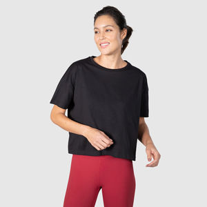 Camisetas de Mujer de Estilo Único a Bajo Precio, 100% Algodón, Tela de Lona, Transpirables, Cómodas, Manga Corta, Gran Cantidad, Alta Calidad - Product Image 2