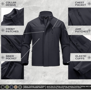 Chaqueta Softshell de Invierno de Buena Calidad, con Logotipo Personalizado, para Hombre, Estilo Casual para Trabajo y Aire Libre - Product Image 2
