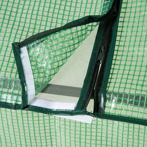 Mini serre portable avec grandes fenêtres à fermeture éclair pour plantes d'intérieur et d'extérieur, jardin vert - Product Image 6