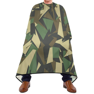 ผ้าคลุมตัดผมสำหรับร้านตัดผมมืออาชีพ ผ้าคลุมกันน้ำทำจากโพลีเอสเตอร์ ผ้าคลุมช่างทำผมแบบพิมพ์ลายตามสั่ง ปิดคอแบบรัด - Product Image 2