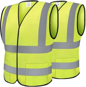 Gilet de travail haute visibilité pour hommes, tendance, de haute qualité, réfléchissant et de sécurité - Product Image 1