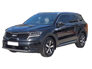 SUV essence Sorento 2023 noir d'occasion, conduite à gauche, 5 places, véhicule familial avec clé intelligente, hayon électrique, voiture d'occasion complète, véhicule coréen d'occasion - Product Image 1