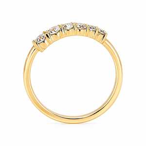 Solid 10k 14k 18k Gold 0.38CT E Color VS1 Round Brilliant Lab Grown Diamond Open Gap <b>Ring</b> Cuff <b>Stacking</b> Band Wedding <b>Ring</b> - Product Image 6