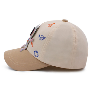 Linda Gorra de Béisbol con Apliques de Robot para Niños, Diseño de Dibujos Animados, Gorro de Algodón de 6 Paneles, Unisex, para Primavera y Verano, Uso Casual - Product Image 2