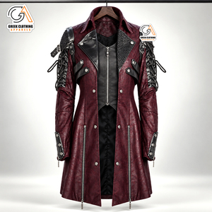 Veste matelassée longue en coton pour homme Hema, col montant, fermeture éclair, imperméable, respirante, coupe-vent, hiver, noir, rouge, écologique - Product Image 4