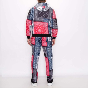 Ensembles de survêtements unisexes PIHA SPORTS, ensemble 2 pièces, sweat à capuche imprimé 3D, fermeture éclair, hip-hop, sublimation personnalisée, sweat à capuche et pantalon pour hommes - Product Image 3