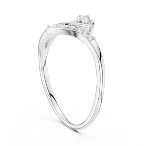 Anillo Clásico de Diamantes Cultivados en Laboratorio para Mujer, Oro Blanco de 18 Quilates con Baño de Rodio, Certificado, para Compromiso, Boda, Regalo - Product Image 2