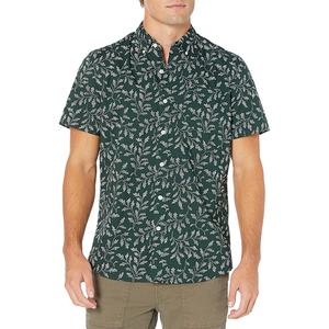 เสื้อเชิ้ตแขนสั้นลำลองพิมพ์ลายดอกไม้ฮาวายสำหรับผู้ชาย Santa Surfing คอปกพับได้ ผ้าถักสำหรับฤดูร้อน ผ้าฝ้าย 100% ระบายอากาศได้ดี - Product Image 3