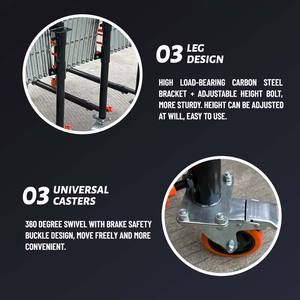 Ruedas y rodillos de patín transportadores flexibles ABS impulsados por gravedad de alta calidad incluidos, tipo expandible para operación de descarga de camiones - Product Image 6