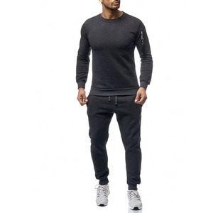 Conjunto Deportivo Personalizado de Alta Calidad para Hombre, 2 Piezas, Transpirable, Ligero, Informal, Diseño Sólido de Invierno, Precio al por Mayor - Product Image 1