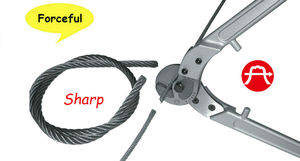 <b>Wholesale</b> Industrial Grade American Type Steel Rod Metric High Strength Steel Wire Rope Cutter Soft Grip Plastic Handle OEM - Product Image 5