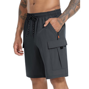 Shorts cargo pour hommes Royal Green, fermeture à cordon, service OEM, couleur personnalisée, vêtements décontractés d'extérieur, respirants - Product Image 1