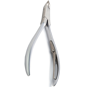 Pince à cuticules professionnelle multicolore en titane, courbée, pour pédicure et manucure, coupe-ongles à ressort en acier inoxydable - Product Image 1