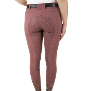 High Quality 4-way Stretch Horse Riding Breeches <b>Leggings</b> Tights <b>Equestrian</b> Wear Pants on Technical Fabric with Soft Feel - Product Image 4