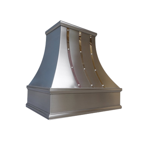Campana extractora de cobre de pared de gran venta, campana de chimenea, cubierta de chimenea, atractiva campana de cobre con remaches, la mejor campana extractora de cobre - Product Image 4