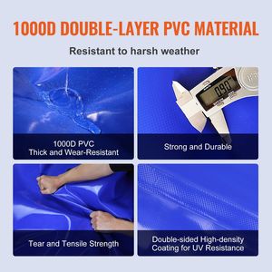 1000D blu PVC idratazione della vescica 540L/142.65 gallone grande capacità pieghevole acqua contenitore per campeggio di emergenza - Product Image 3