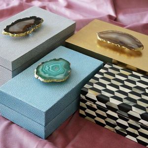High Quality Eco-friendly Modern Style Customized Indian Handicrafts Engraved Rectangle Resin Handmade Wedding <b>Gift</b> Jewelry Box - Product Image 3