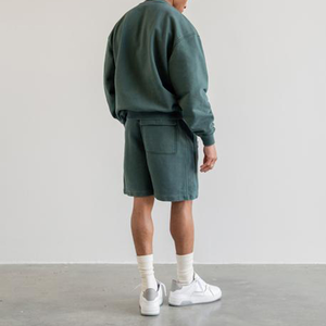 Men Winter Casual <b>Thermal</b> Fashion Long Sleeve Custom Logo Hooded Solid Tracksuit Set - Product Image 3