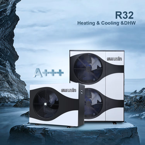 Sunrain R32 A+++ Wifi DC Inverter EVI Chauffage Refroidissement ECS -25 ℃   Pompe à chaleur air-eau à fonctionnement stable avec boîte hydraulique - Product Image 2