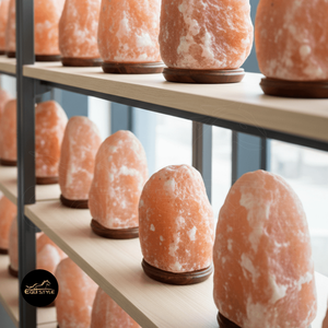 Lámparas de Sal del Himalaya Naturales de 1 a 15 kg, Base de Madera Tallada a Mano, Modernas, Duraderas, Embalaje Personalizado, Decoración para el Bienestar, Lámparas de Sal de Roca Auténticas - Product Image 2