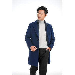 Servicios OEM, Abrigo Largo de Invierno para Hombre, Diseño Personalizado de Alta Calidad, 100% Lana, Botones, Doble Botonadura, Secado Rápido, Ecológico, Disponible en Línea - Product Image 2