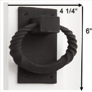 Aldaba de puerta redonda de estilo rústico al por mayor, forjado a mano, elegante, de hierro, de metal, duradero para el hogar, Hotel, villas - Product Image 5
